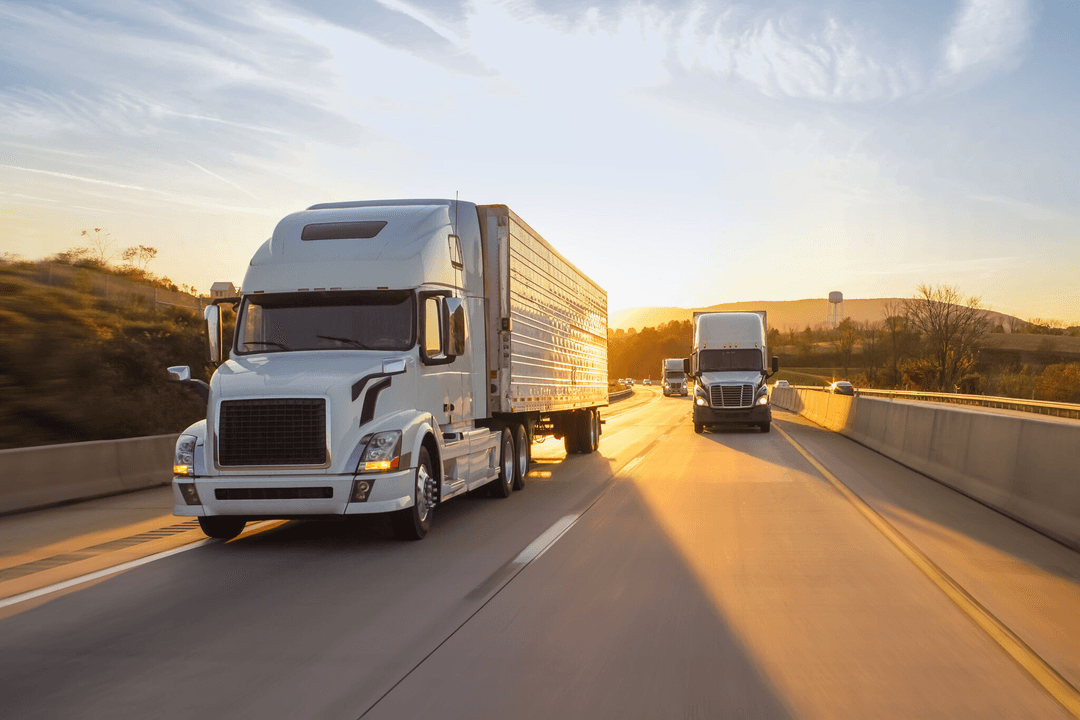 Fleet of trucks